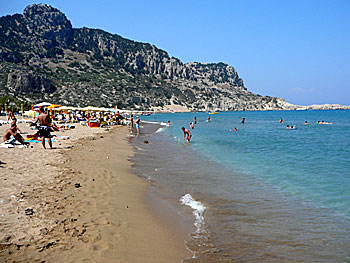 Tsambika beach på Rhodos.