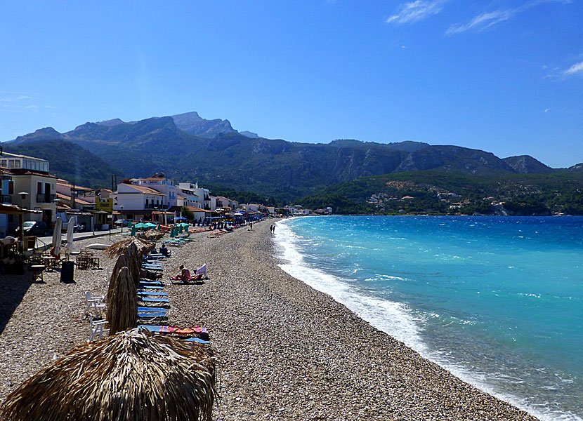 Kokkari beach på Samos.