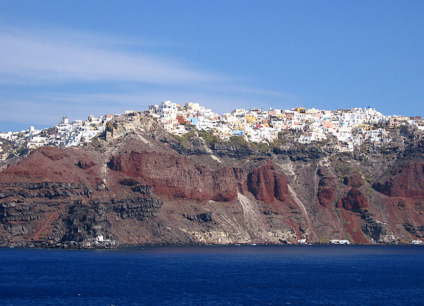 Oia på Santorini.