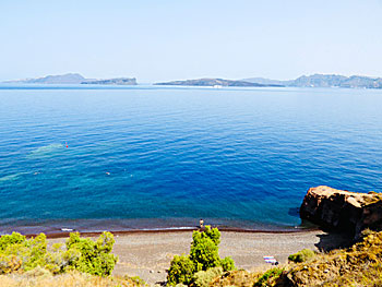 Caldera beach på Santorini.