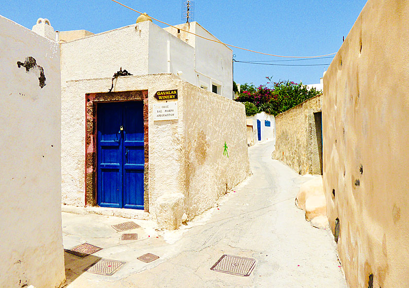 Gavalas Winery i Megalochori på Santorini.