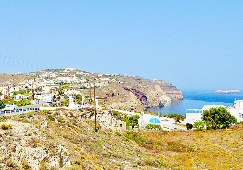 Byn Akrotiri på Santorini i Kykladerna.