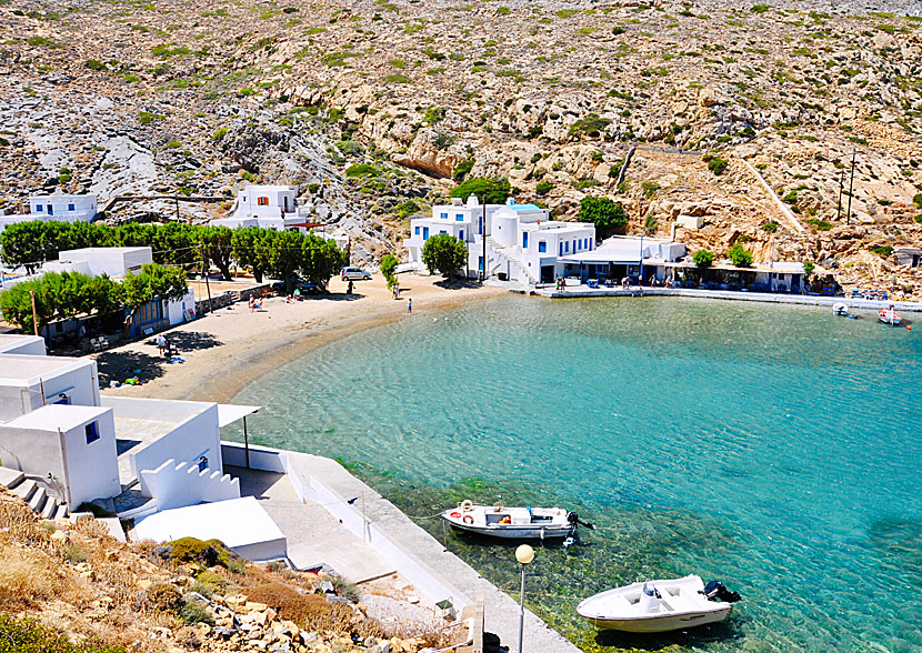 Sifnos bästa stränder. Cheronissos beach. 