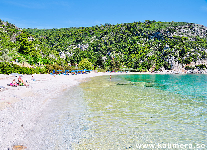 Limnonari beach på Skopelos.