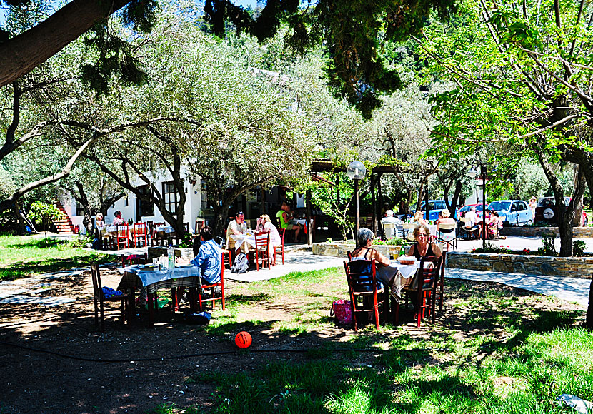 Limnonari Restaurant på Skopelos i Sporaderna.