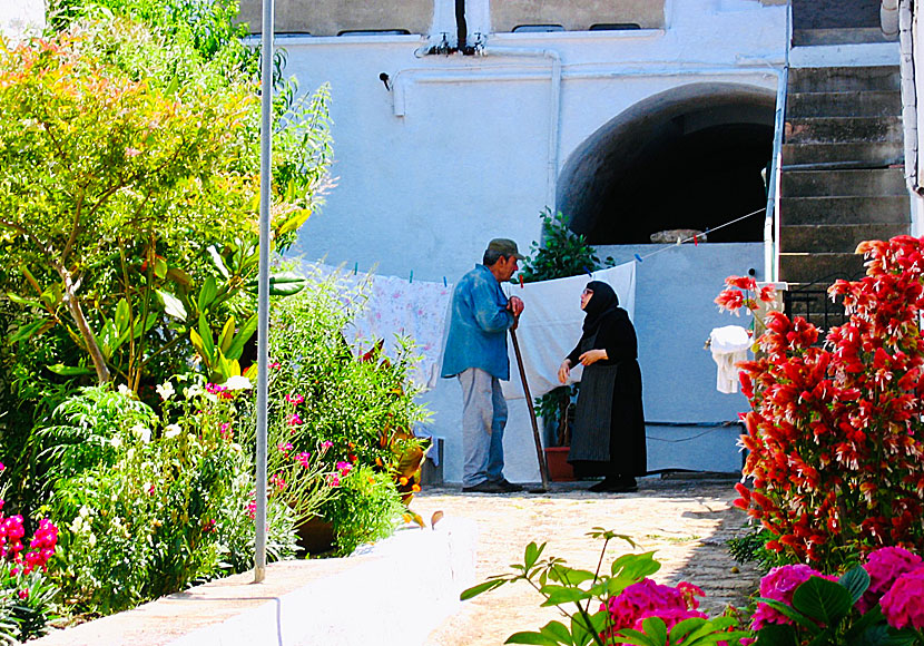 Innegården i nunneklostret Timios Prodromos Monastery.