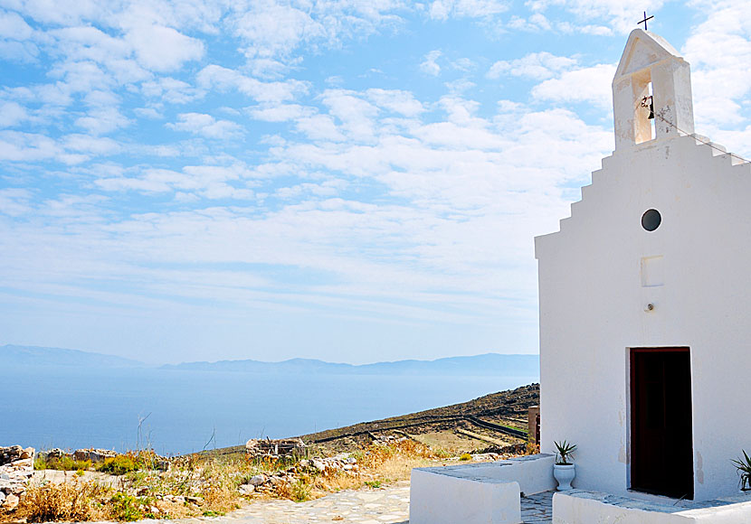 San Michalis church på norra Syros i Kykladerna.