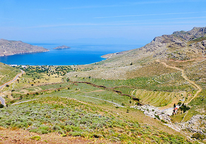 Panagia Politissa church nära Livadia på Tilos.