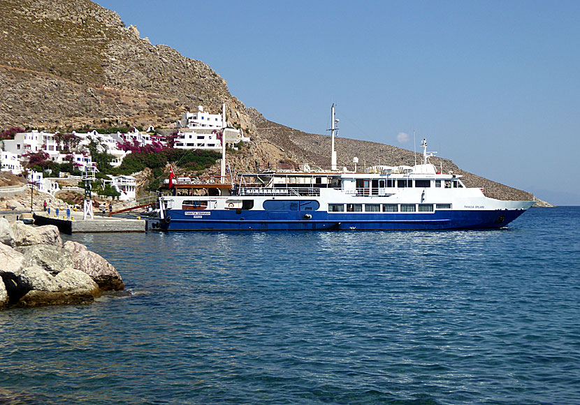 Panagia Spiliana i hamnen i Livadia på Tilos.