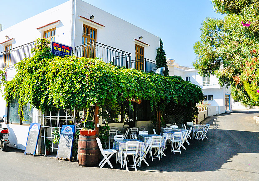 Taverna Kiriakos i Livadia på Tilos.