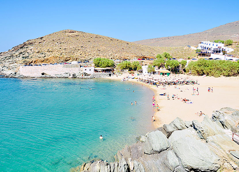 Tinos bästa stränder. Mikri Kolymbithra beach.