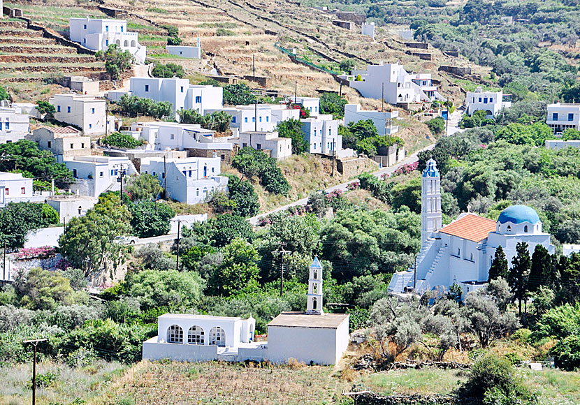 Vandra på ön Tinos i Kykladerna.