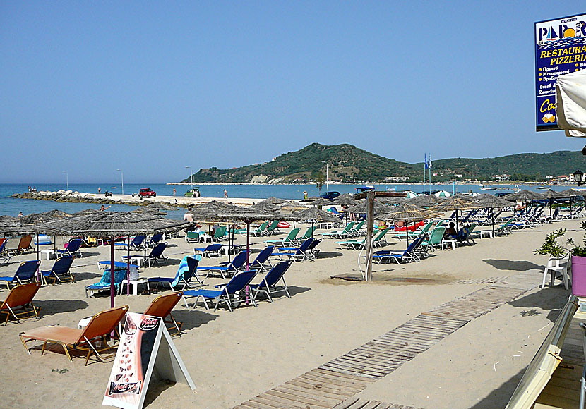 Stranden i Alykanas. Zakynthos.