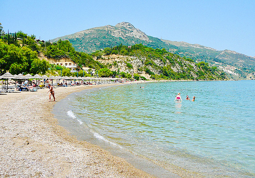 Zakynthos bästa stränder. Porto Zoro beach.