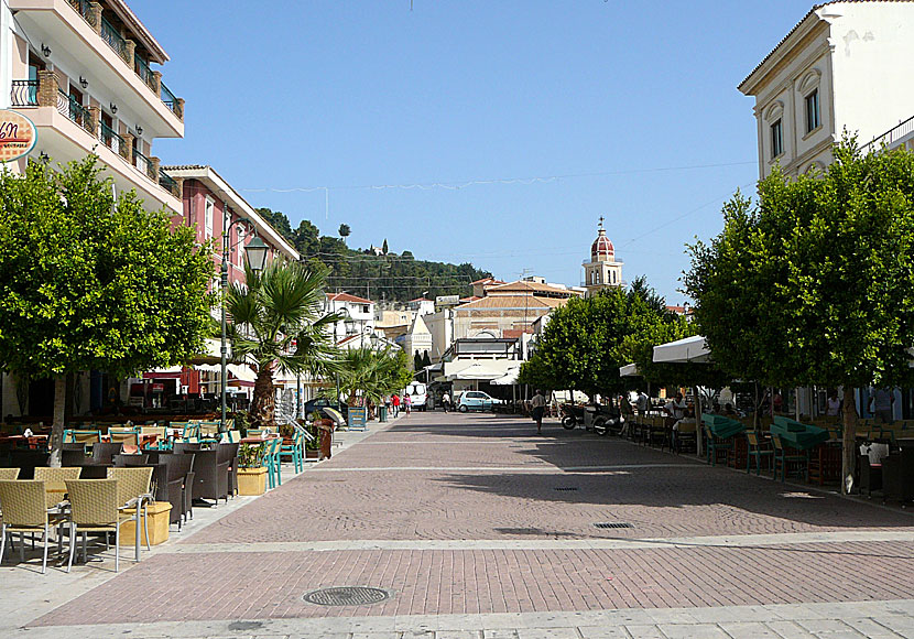 Restauranger i Zakynthos stad.