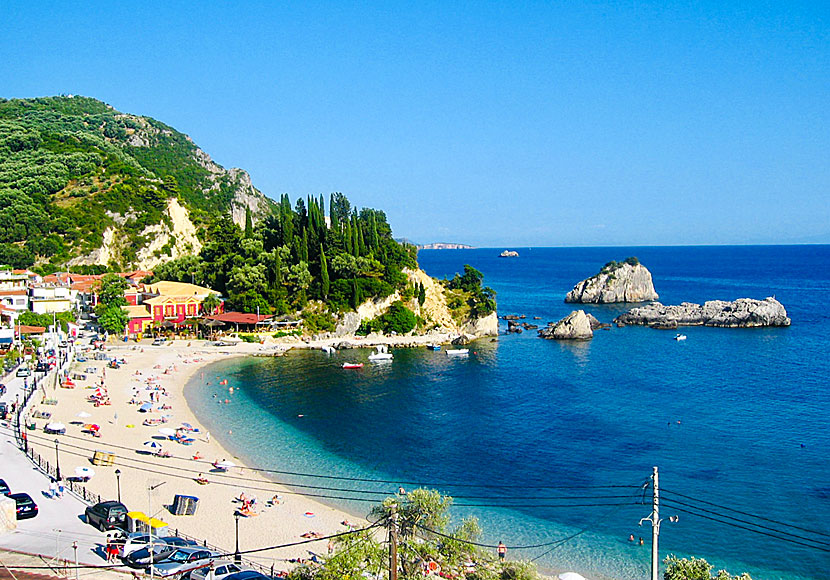 Krioneri beach i Parga i Grekland.