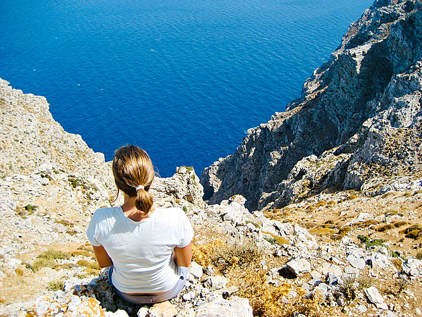 På väg till Stavros på Amorgos.