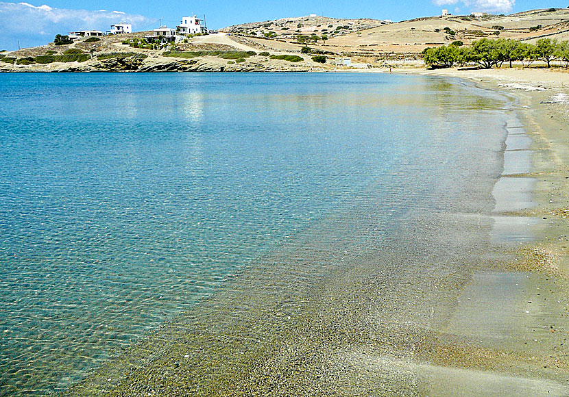 Livadi beach är en av de bästa stränderna på Schinoussa.