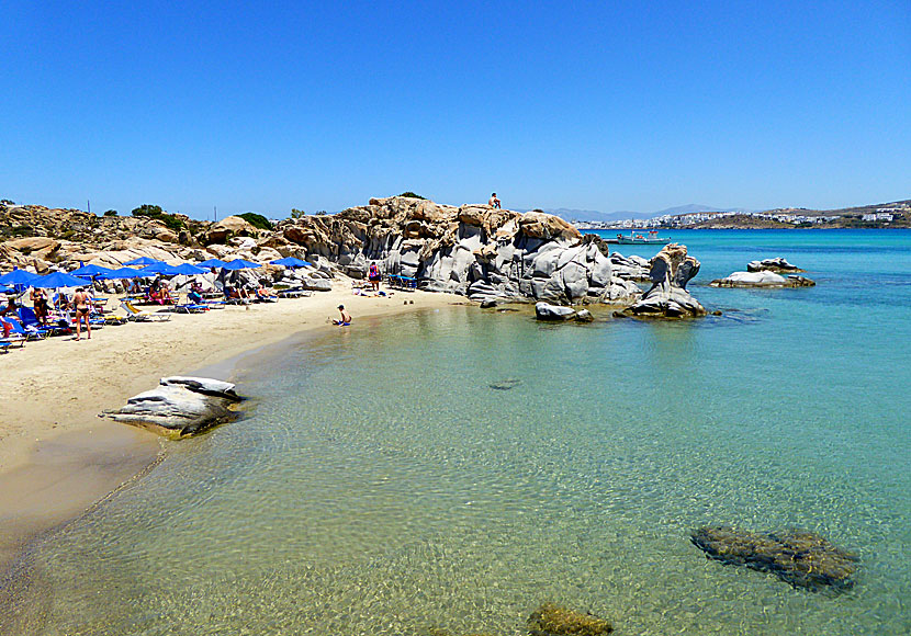 Fina sandstränder på Kythera och på Paros i Grekland.