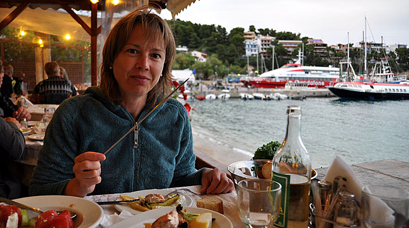 Restaurant Akrogialo. Patitiri. Alonissos.