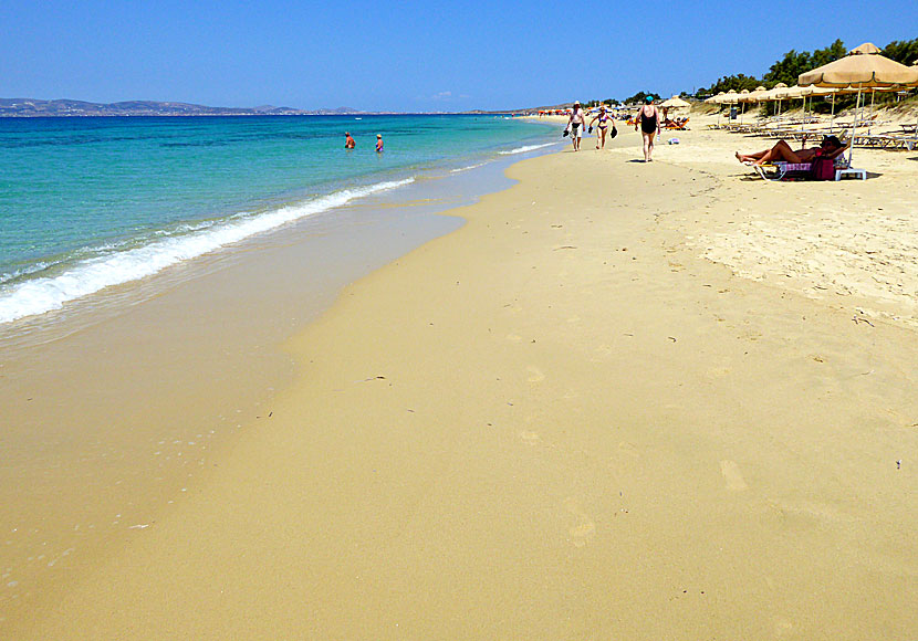 Sandstränder i Grekland. Naxos. Skyros.