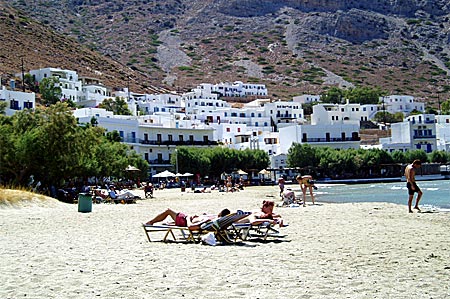 Stranden i Kamares på Sifnos.