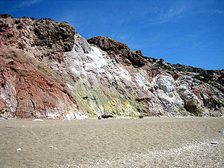 Paleochori beach på Milos.