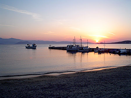 Kvällssol i Agia Anna. Naxos.