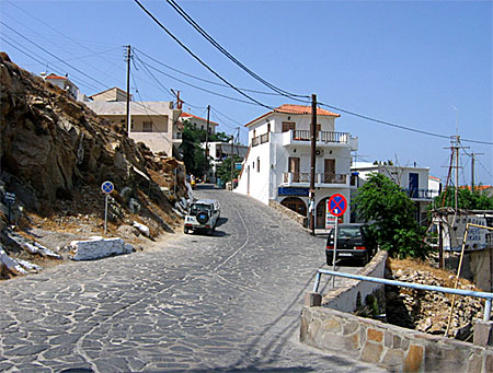 Armenistis, Hill Street under siesta. Ikaria.