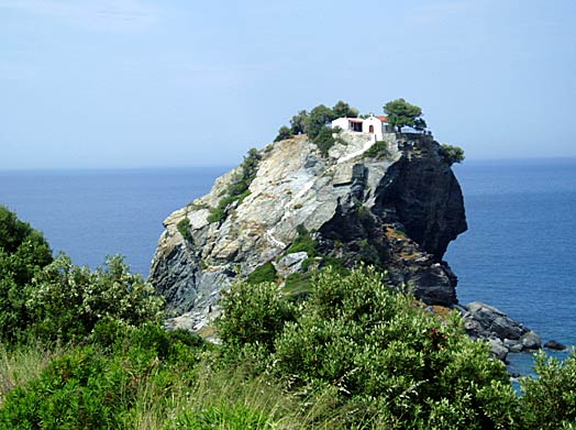 Kyrkan i Agios Ioannis på Skopelos.