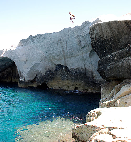 Sarakiniko på Milos.