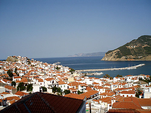 Skopelos stad.