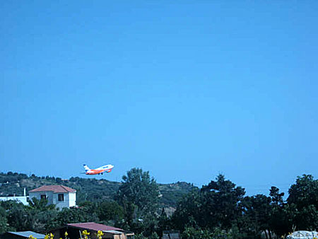 Skiathos. Flygplansstranden Xanemo.