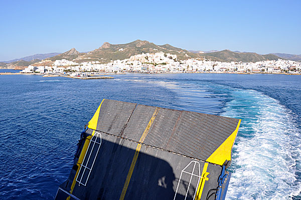 Hejdå Naxos. Blue Star  Ferries.