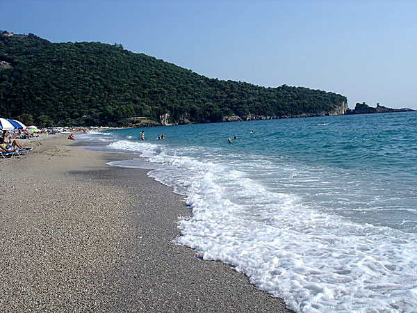 Karavostasi beach norr om Parga.