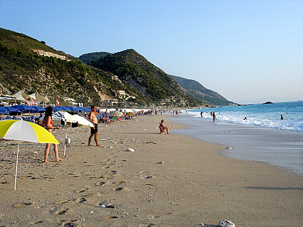 Kathisma beach på Lefkas.