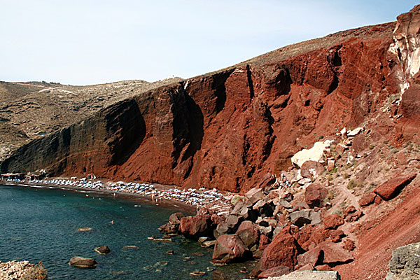 Red beach. Santorini.