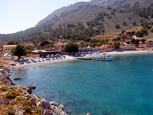 Marathoundastranden eller "getstranden" som den även kallas. Symi.