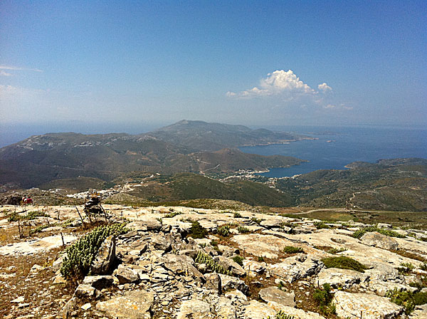 Amorgos. Utsikt åt söder från Profitis Elias.