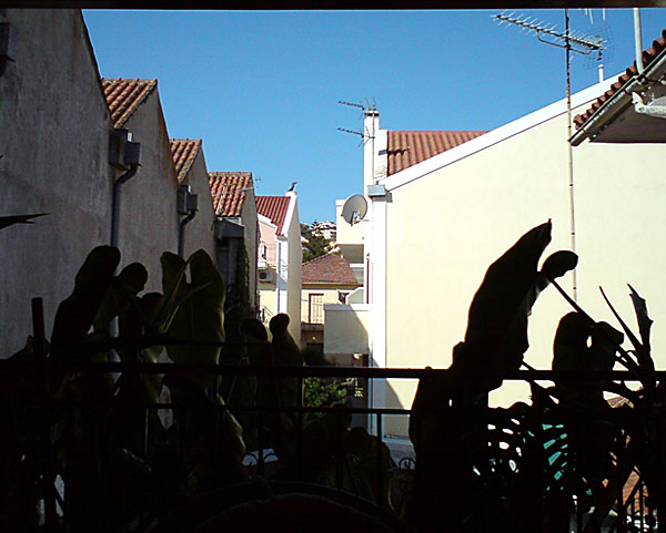 Utsikt från frukostaltanen på Sissiotissa. Kefalonia.