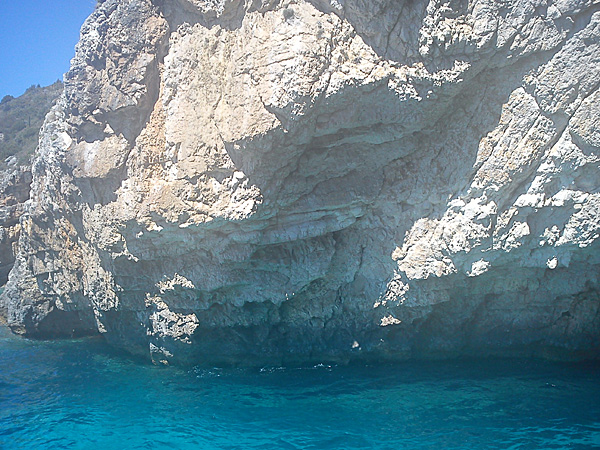 Blue Cave. Paxos. Parga.