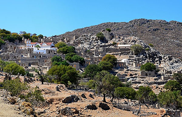 Mikro Chorio. Tilos.