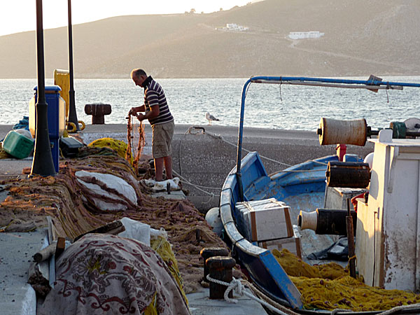 Hamnen i Livadia. Tilos.