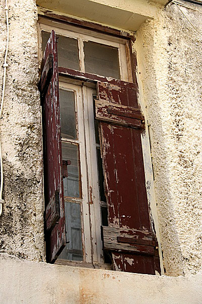 Fönster. Chania. Kreta.