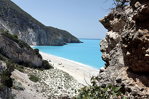 Milos beach. Lefkas.