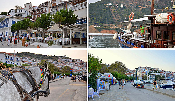 Hamnpromenaden. Skopelos.