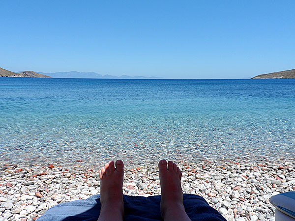 Meditera på Tilos i Grekland.