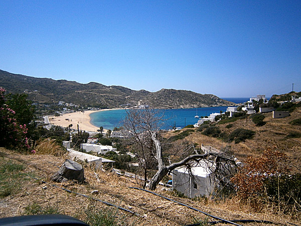 Vägen till Mylopotas beach på Ios.