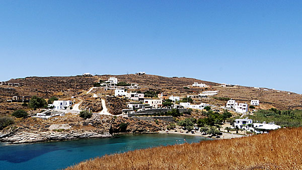 Ampela Beach nära Megas Gialos på Syros.