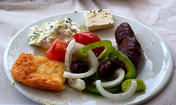 Meze. Naxos.